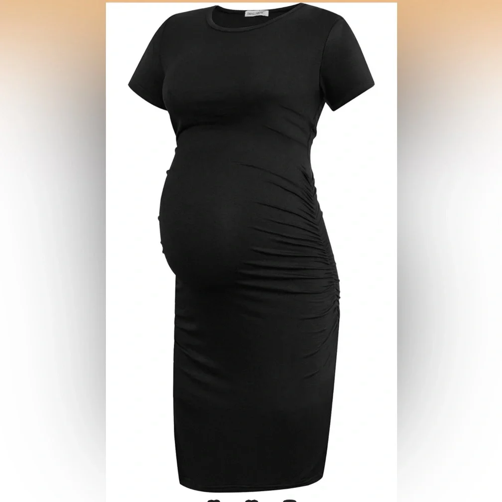 Short sleeve/ no sleeve 2 black midi dresses - Picture 2 of 2